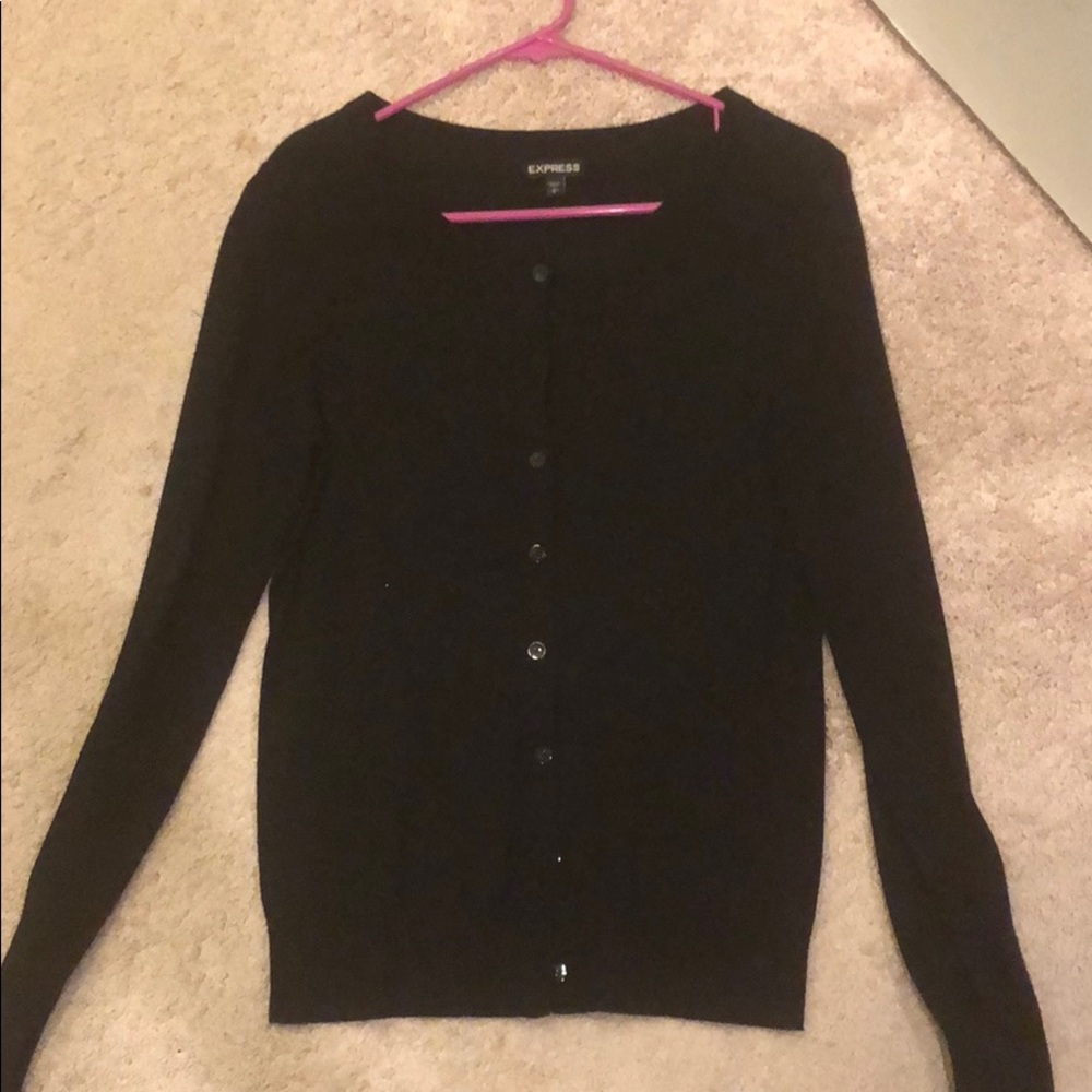 Express black cardigan size small